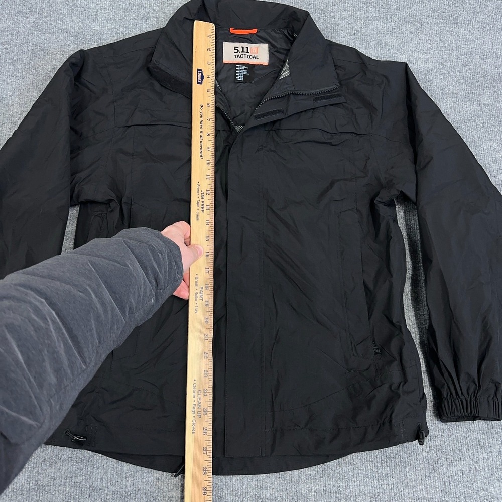 5.11 Tactical Jacket Tac Dry Rain Shell Men Small Black  Waterproof Windbreaker - Picture 7 of 12